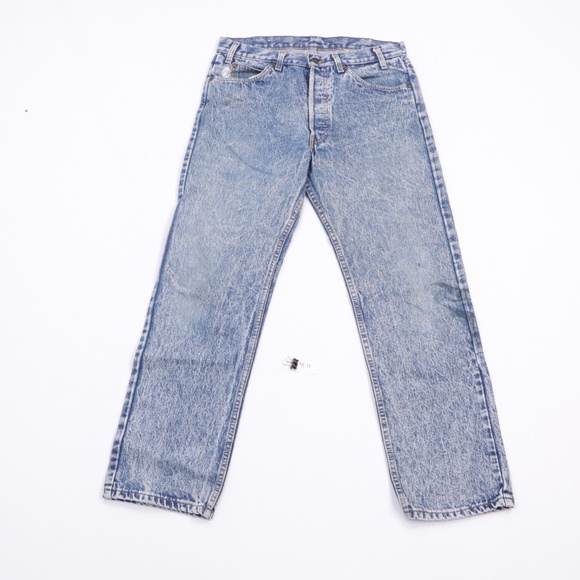 Vtg 80s Streetwear Mens 33x30 Acid Wash Jeans